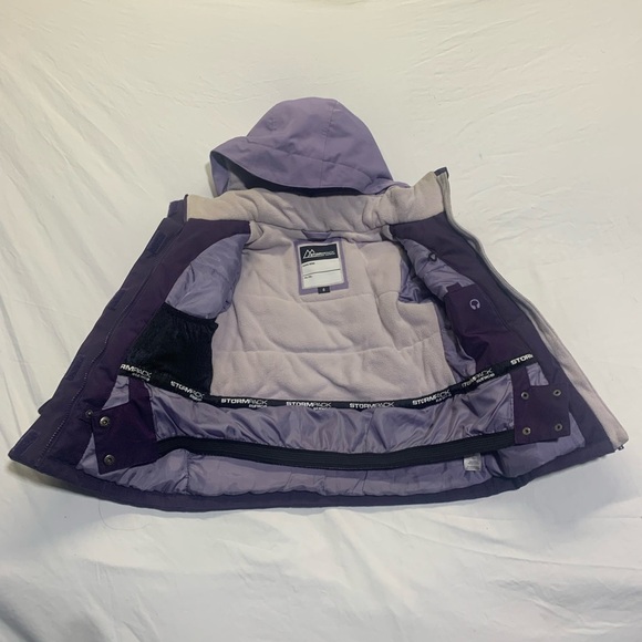 Sunice Stormpack Kids Snow Suit - Size 6 Purple Winter Jacket & Bib Pants - Picture 4 of 12